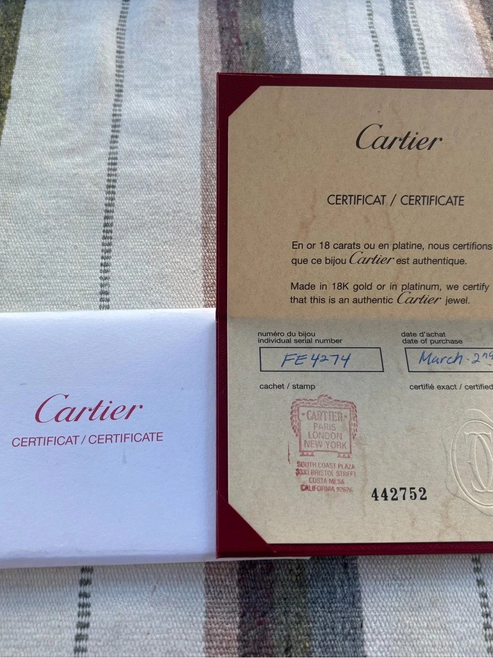 Cartier Silver Screw Motif Band Ring